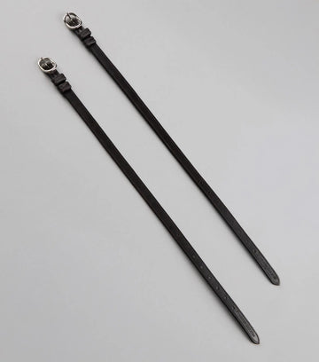 Spur Straps 4/8" European Leather Dark Havana by Premier Equine Int. Ltd. at  Try A Bit