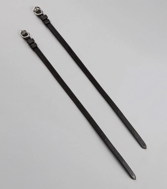 Spur Straps 4/8" European Leather Dark Havana by Premier Equine Int. Ltd. at  Try A Bit