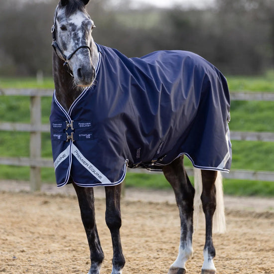 Stratus 600D Series 0g Original Turnout Rug Navy by Premier Equine Int. Ltd. at  Try A Bit