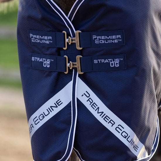 Stratus 600D Series 0g Original Turnout Rug Navy by Premier Equine Int. Ltd. at  Try A Bit