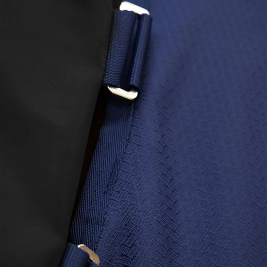 Stratus 600D Series 0g Turnout Rug with Classic Neck Cover Navy by Premier Equine Int. Ltd. at  Try A Bit