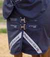 Stratus 600D Series 0g Turnout Rug with Classic Neck Cover Navy by Premier Equine Int. Ltd. at  Try A Bit