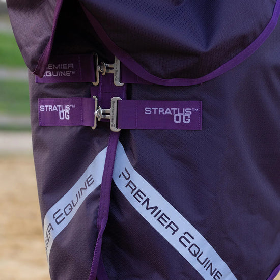 Stratus 600D Series 0g Turnout Rug with Classic Neck Cover Purple by Premier Equine Int. Ltd. at  Try A Bit