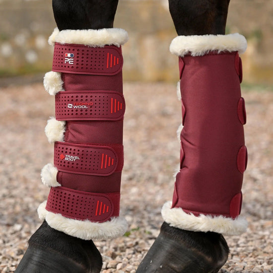 Techno Wool Travel Boots Burgundy