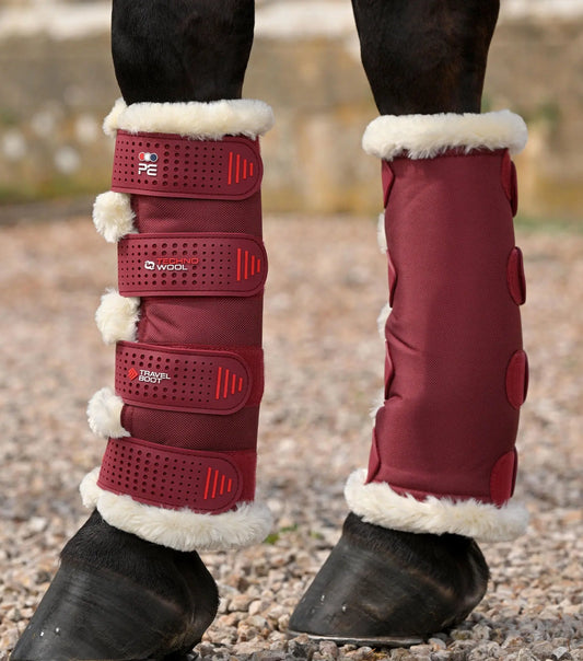Techno Wool Travel Boots Burgundy