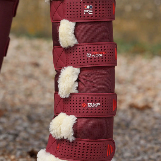 Techno Wool Travel Boots Burgundy