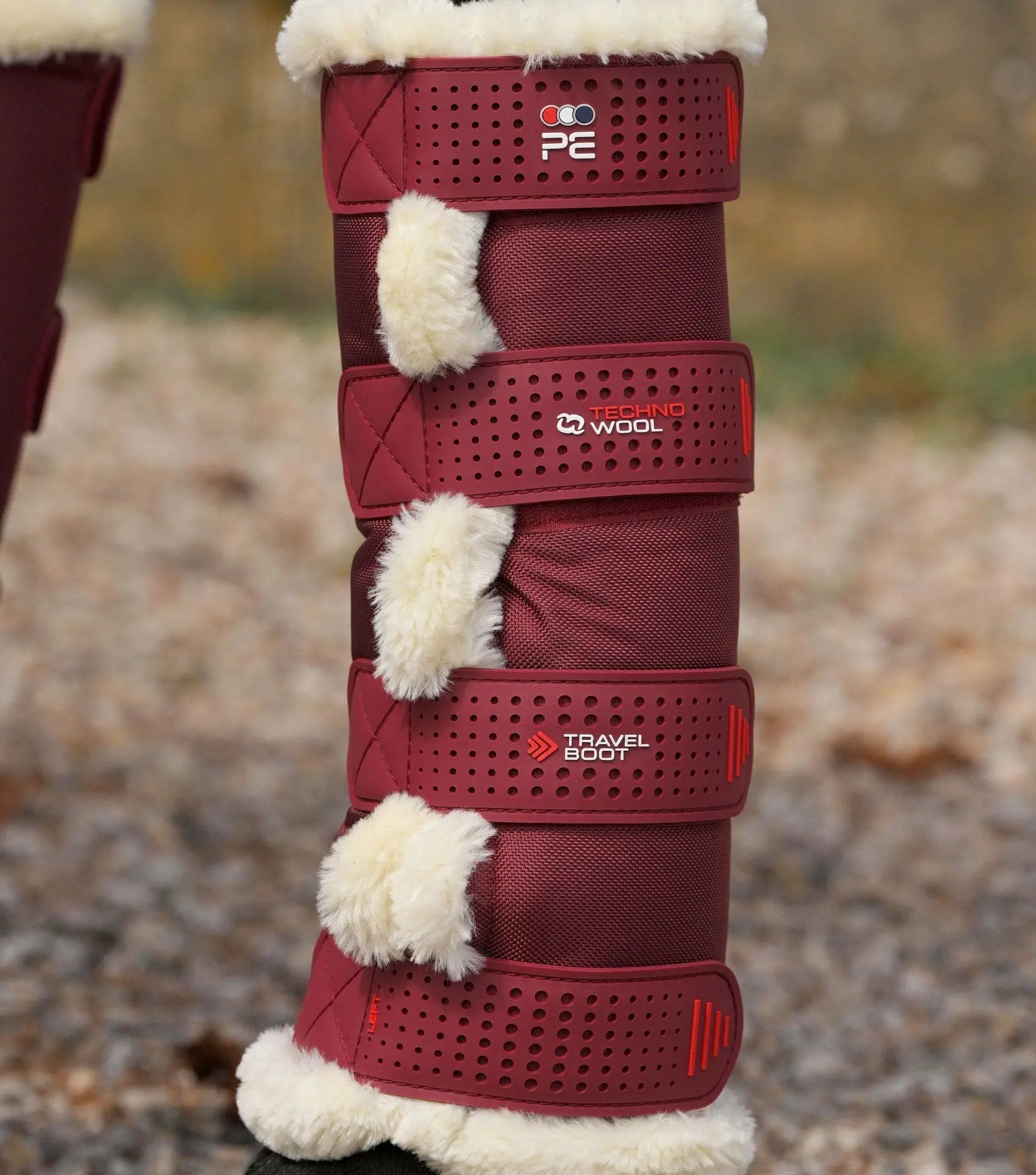 Techno Wool Travel Boots Burgundy