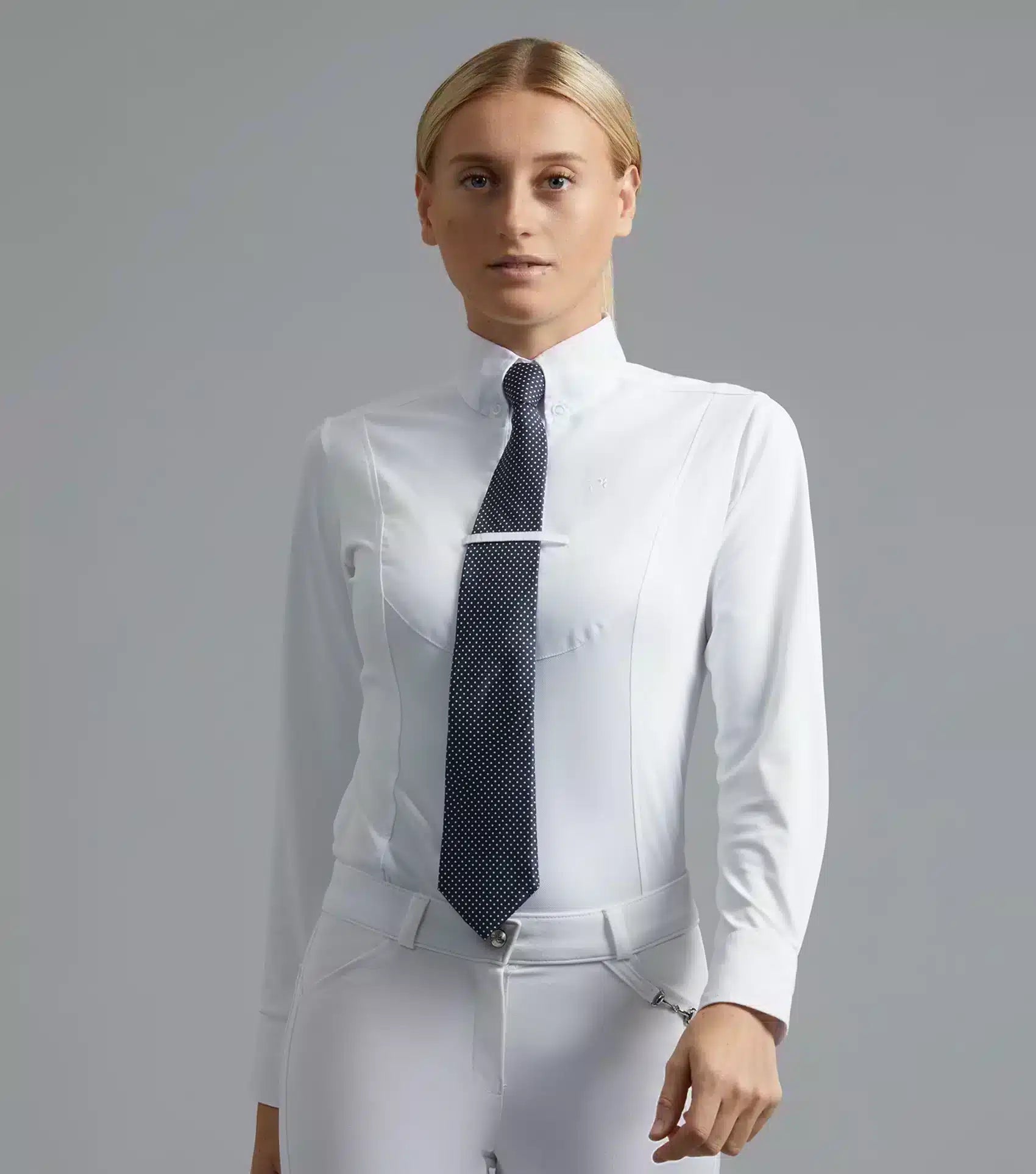 Premier Equine Tessa Ladies Long Sleeve Tie Shirt by Premier Equine at  Try a Bit