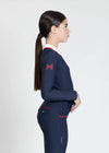 Maximilian Equestrian YR Concept Long Sleeve Polo Shirt (Navy) by Maximilian Equestrian at  Try a Bit
