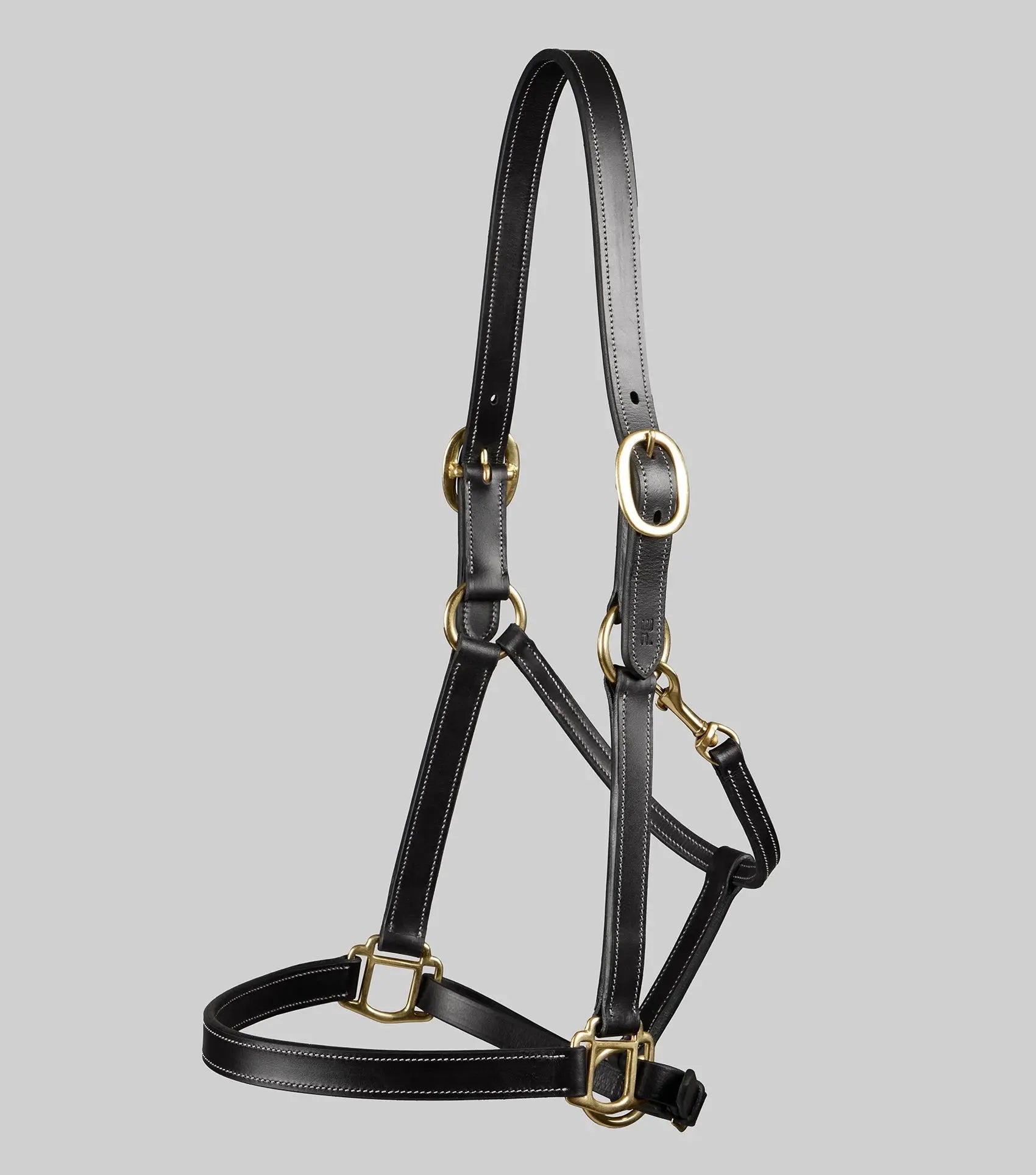 Traditional Leather Headcollar Black by Premier Equine Int. Ltd. at  Try A Bit