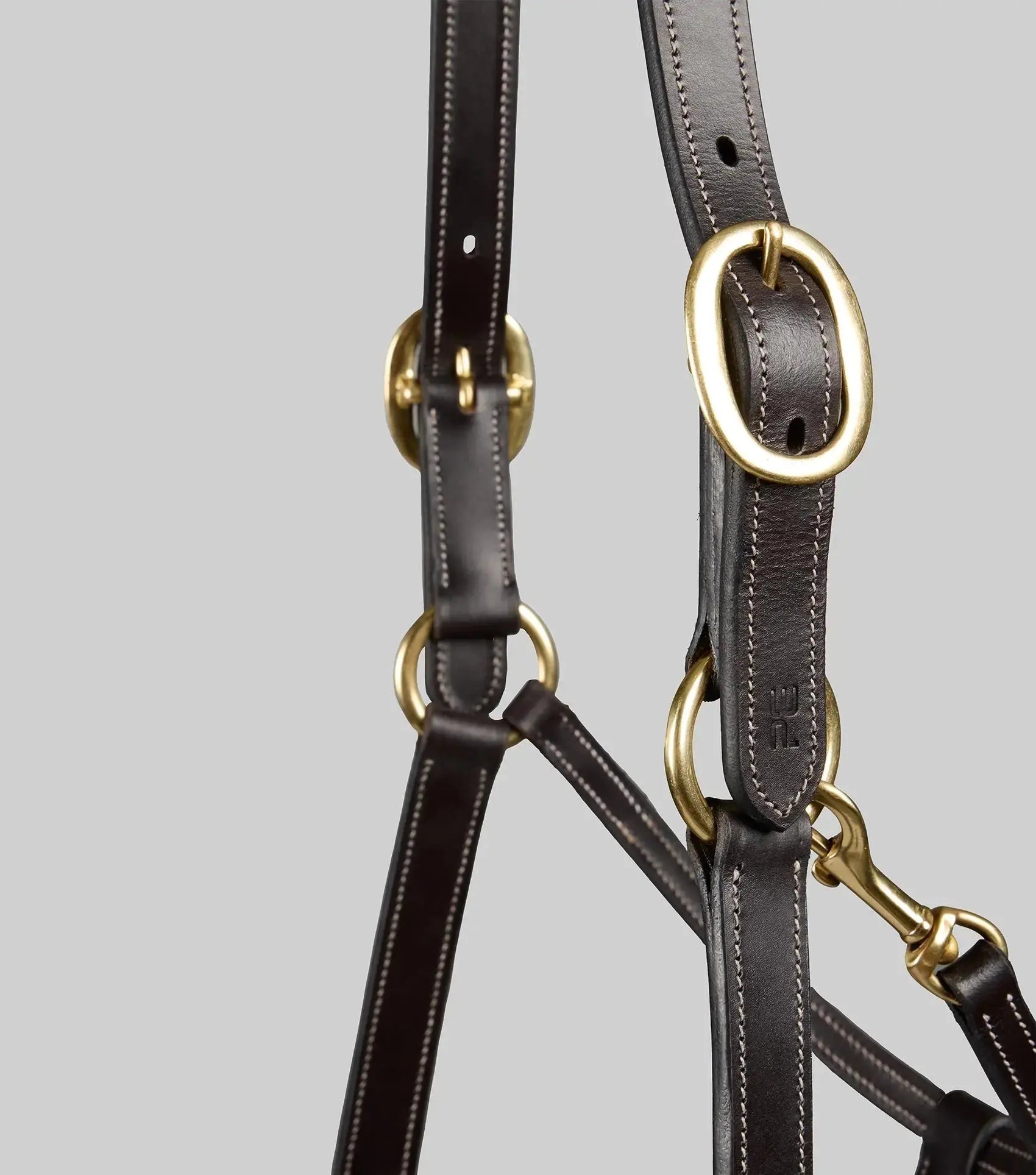 PTraditional Leather Headcollar Black by Premier Equine Int. Ltd. at  Try A Bit