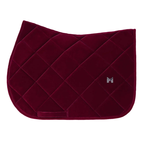 Velvet Jumping Saddle Pad (Ruby) by Maximilian Equestrian at  Try A Bit