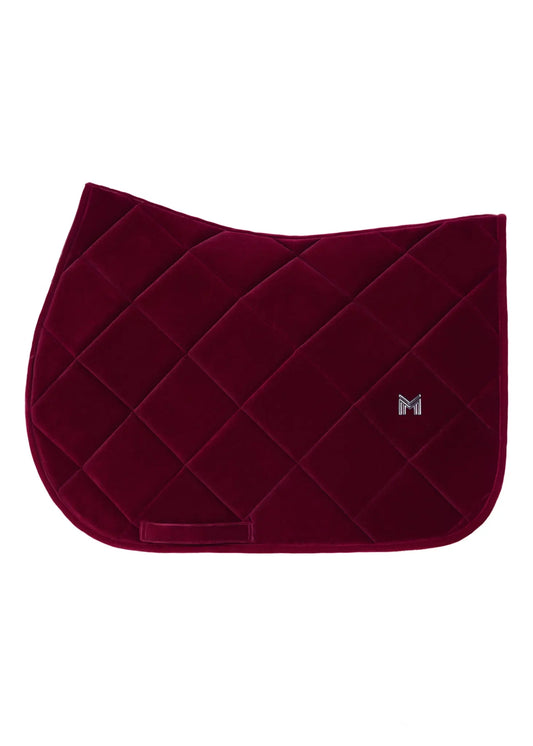 Velvet Jumping Saddle Pad (Ruby) by Maximilian Equestrian at  Try A Bit