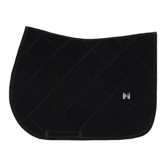 Velvet Jumping Saddle Pad (Black) by Maximilian Equestrian at  Try A Bit