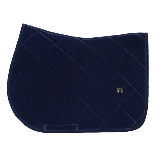 Velvet Jumping Saddle Pad (Sapphire) by Maximilian Equestrian at  Try A Bit