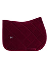 Velvet Jumping Saddle Pad (Ruby) by Maximilian Equestrian at  Try A Bit