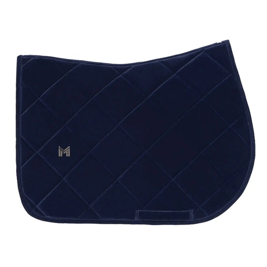 Velvet Jumping Saddle Pad (Sapphire) by Maximilian Equestrian at  Try A Bit
