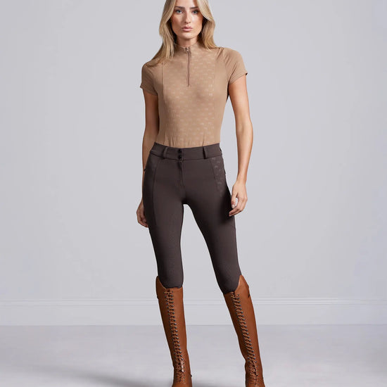 Valerius Womens Gel Full Seat Riding Breeches Brown by Premier Equine Int. Ltd. at  Try A Bit
