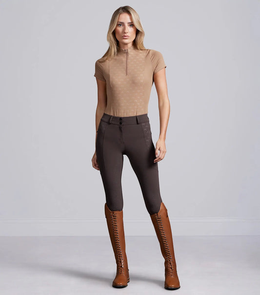 Valerius Womens Gel Full Seat Riding Breeches Brown by Premier Equine Int. Ltd. at  Try A Bit