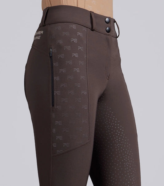 Valerius Womens Gel Full Seat Riding Breeches Brown by Premier Equine Int. Ltd. at  Try A Bit