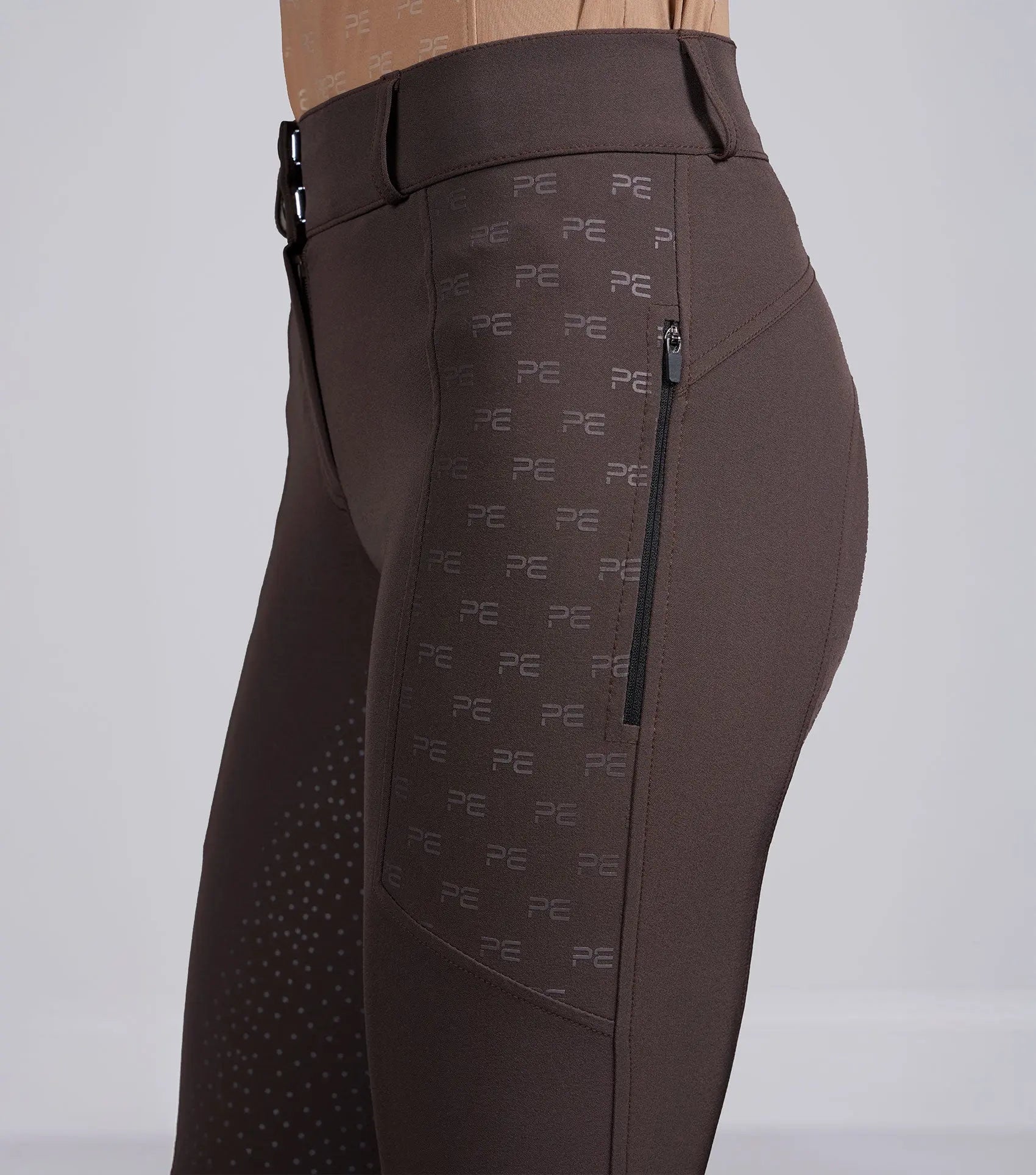 Valerius Womens Gel Full Seat Riding Breeches Brown by Premier Equine Int. Ltd. at  Try A Bit