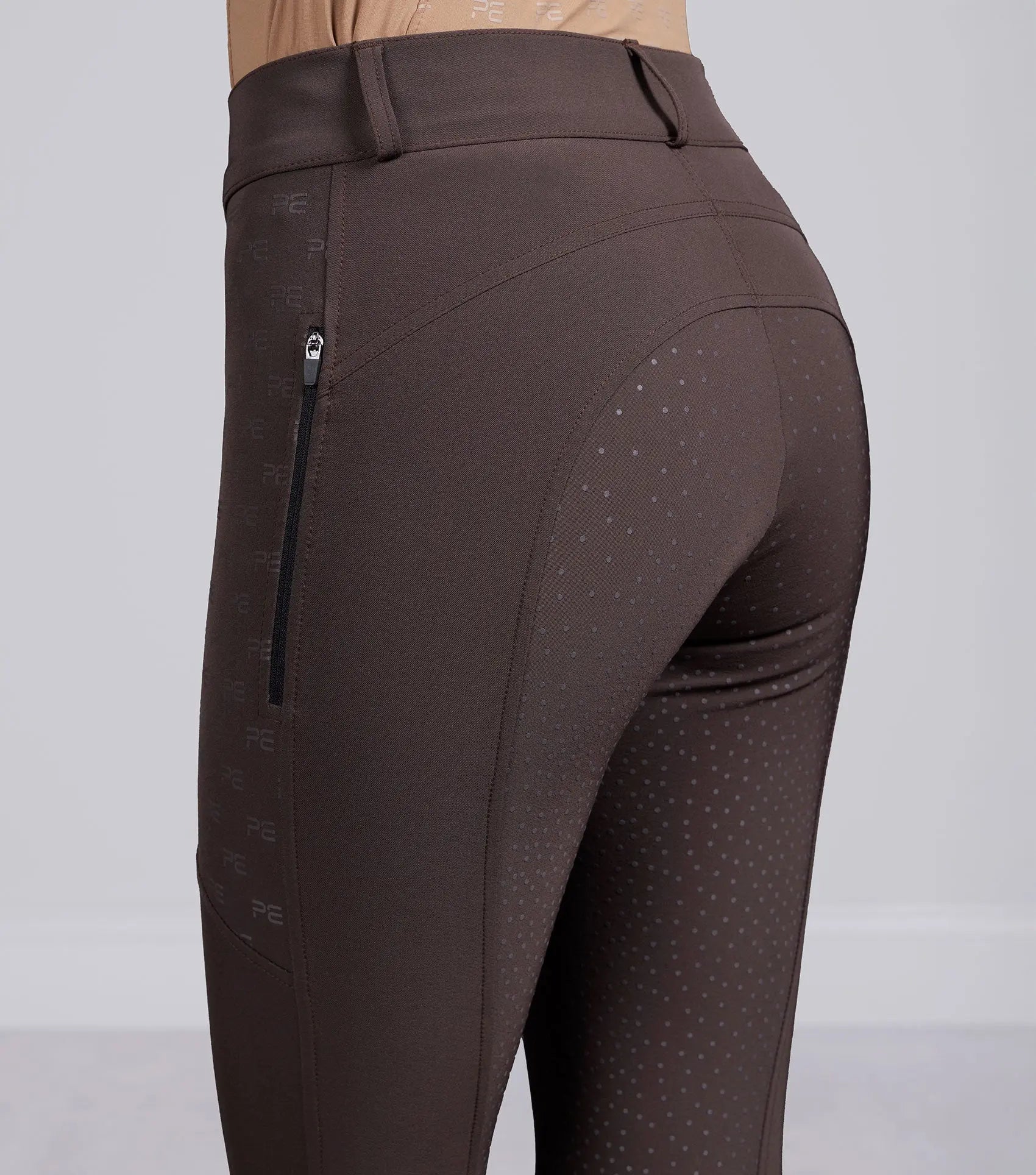 Valerius Womens Gel Full Seat Riding Breeches Brown by Premier Equine Int. Ltd. at  Try A Bit