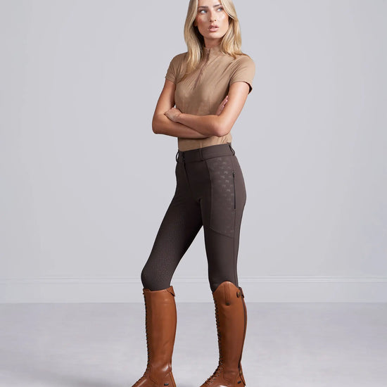 Valerius Womens Gel Full Seat Riding Breeches Brown by Premier Equine Int. Ltd. at  Try A Bit