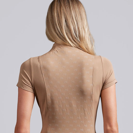 Valerius Womens Short Sleeve Top Latte by Premier Equine Int. Ltd. at  Try A Bit