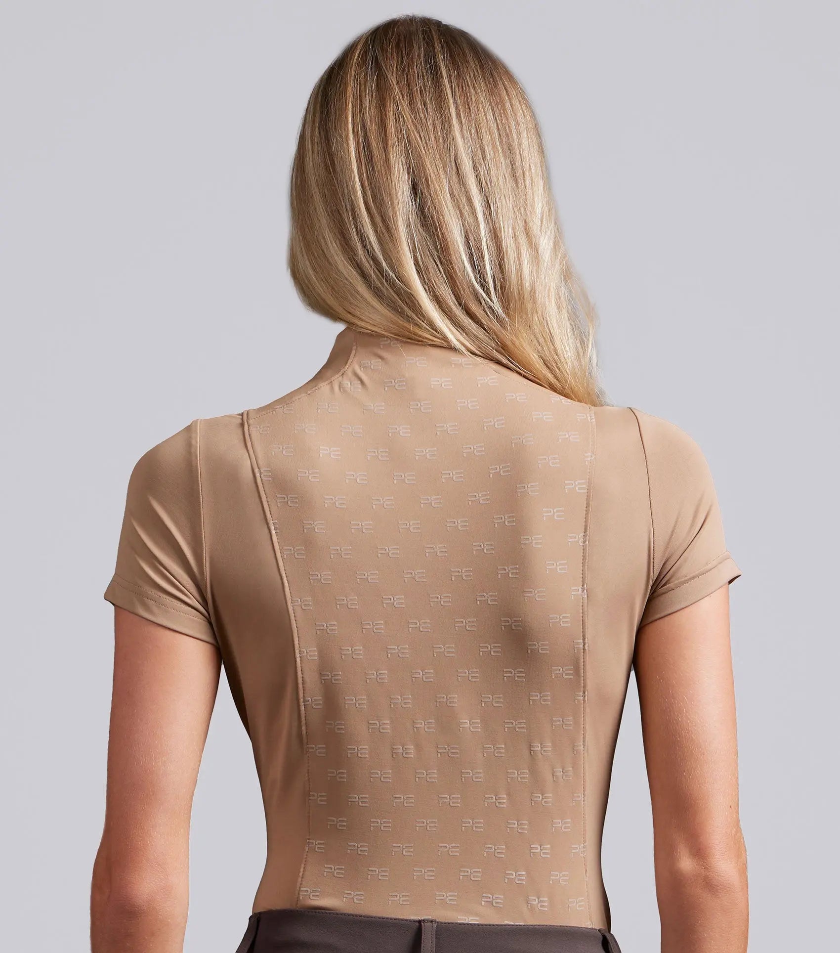 Valerius Womens Short Sleeve Top Latte by Premier Equine Int. Ltd. at  Try A Bit