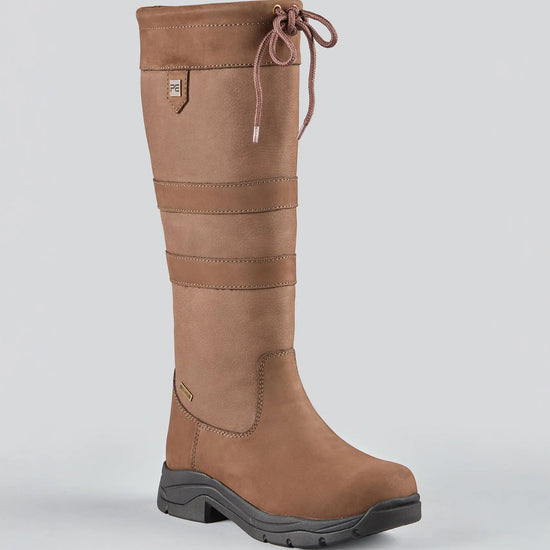Vallico Waterproof Country Boot Brown by Premier Equine Int. Ltd. at  Try A Bit