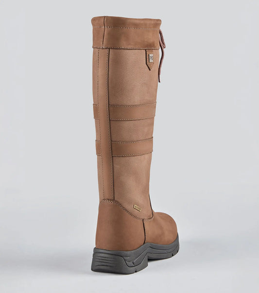 Vallico Waterproof Country Boot Brown by Premier Equine Int. Ltd. at  Try A Bit