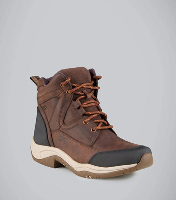 Vinci II Waterproof Laced Boots Brown by Premier Equine Int. at  Try A Bit