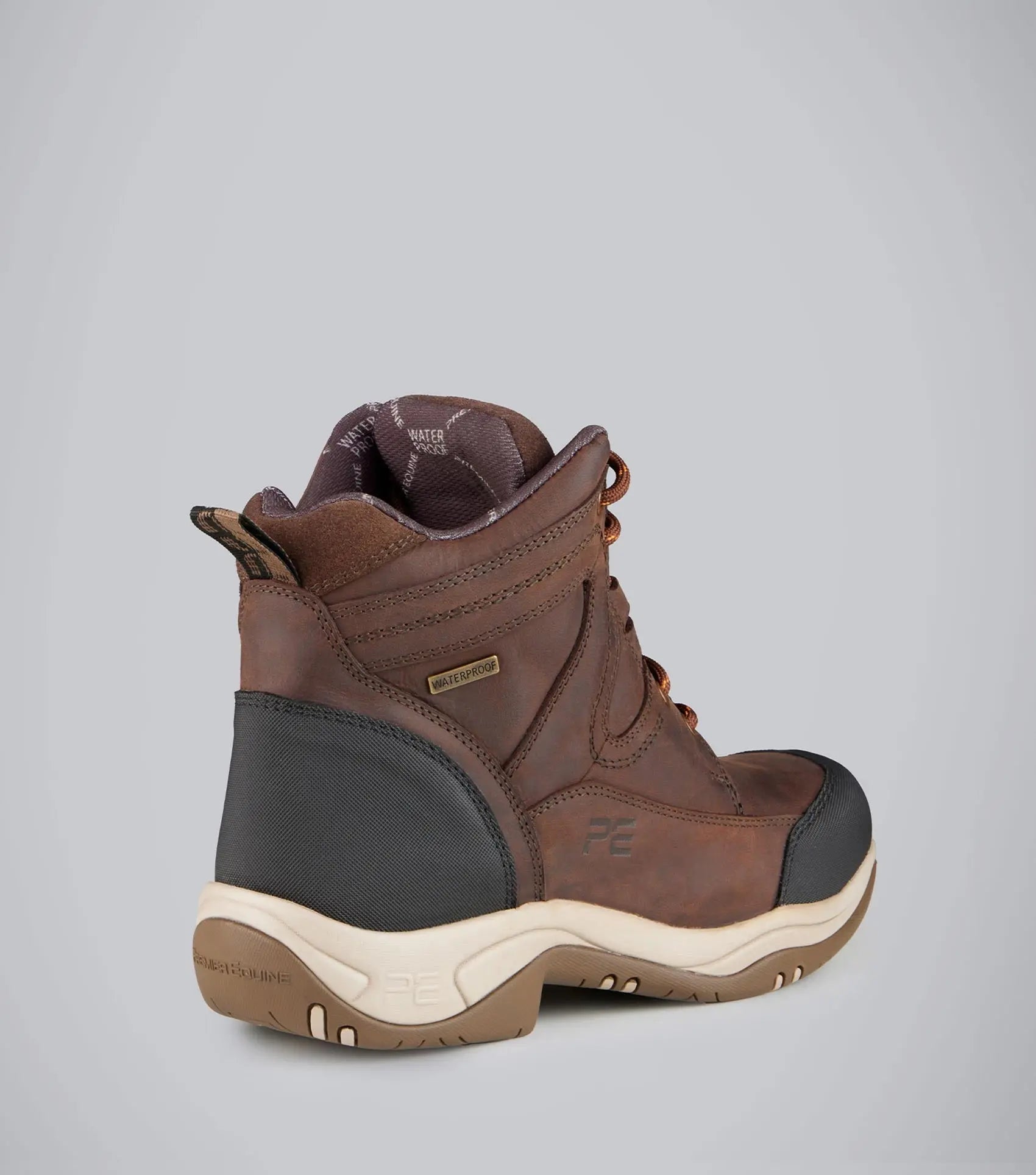 Vinci II Waterproof Laced Boots Brown by Premier Equine Int. at  Try A Bit