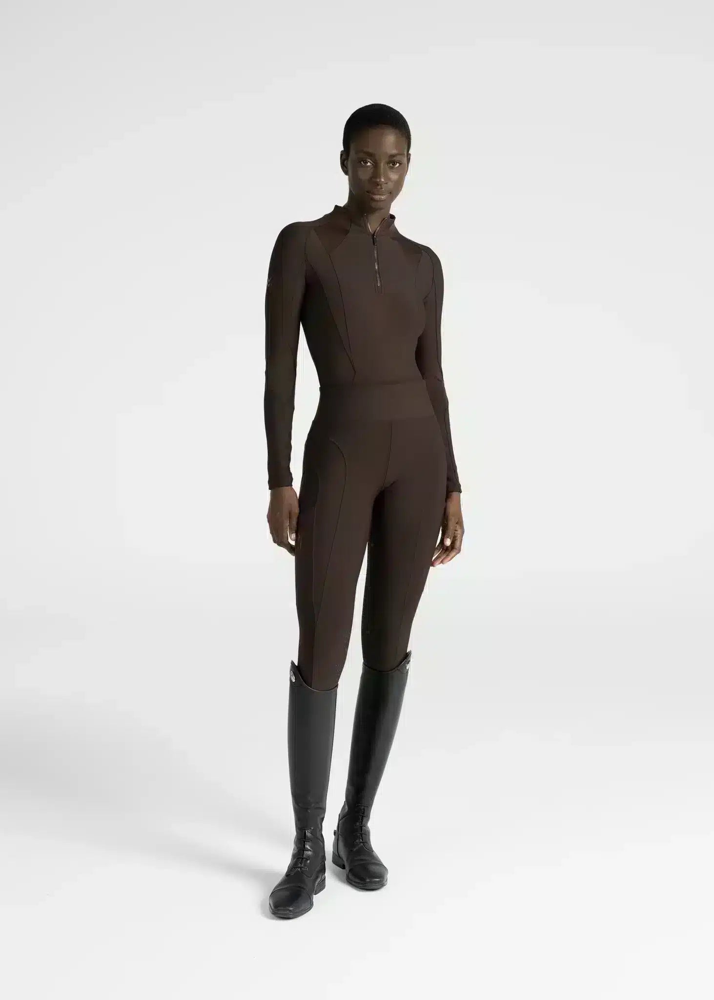 Maximilian Equestrian Outline Riding Leggings Chocolate by Maximilian Equestrian at  Try a Bit
