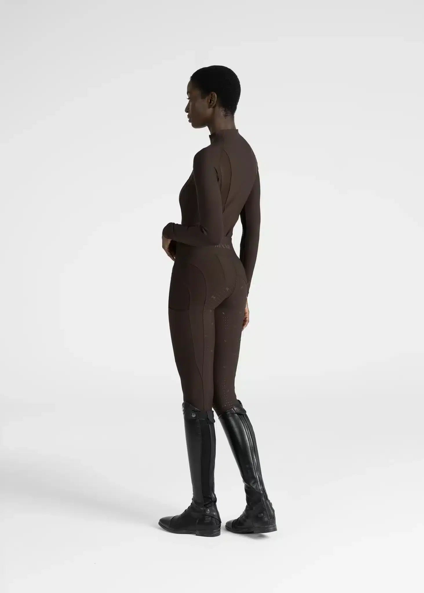 Maximilian Equestrian Outline Riding Leggings Chocolate by Maximilian Equestrian at  Try a Bit