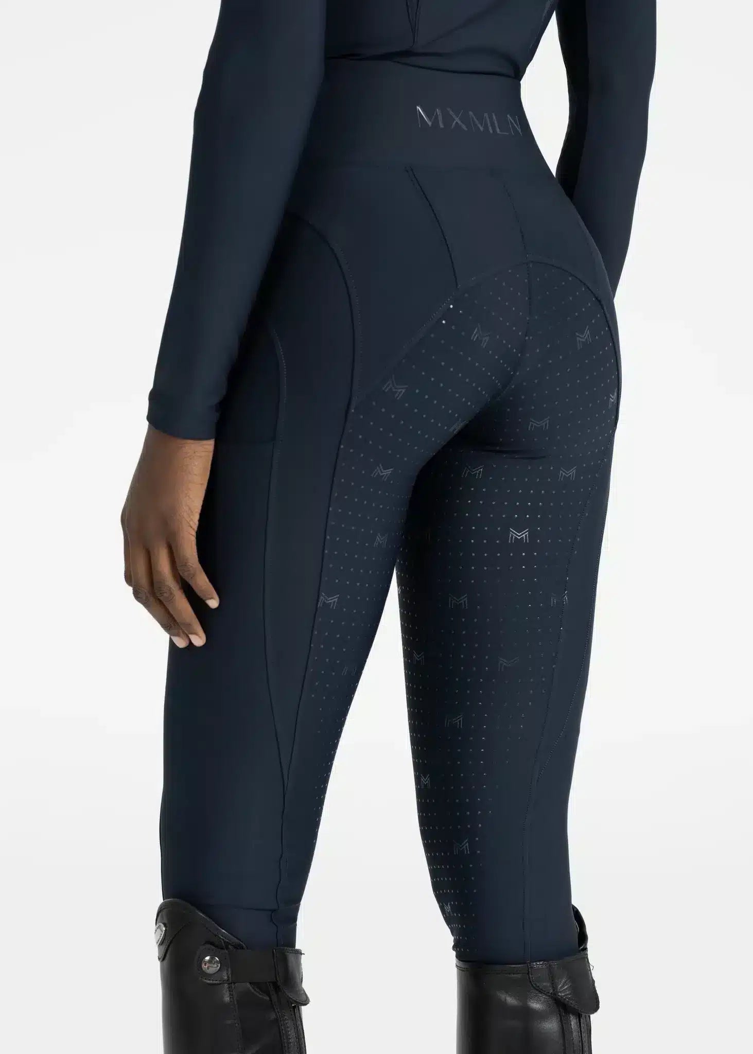 Maximilian Equestrian Outline Riding Leggings Atlantic by Maximilian Equestrian at  Try a Bit