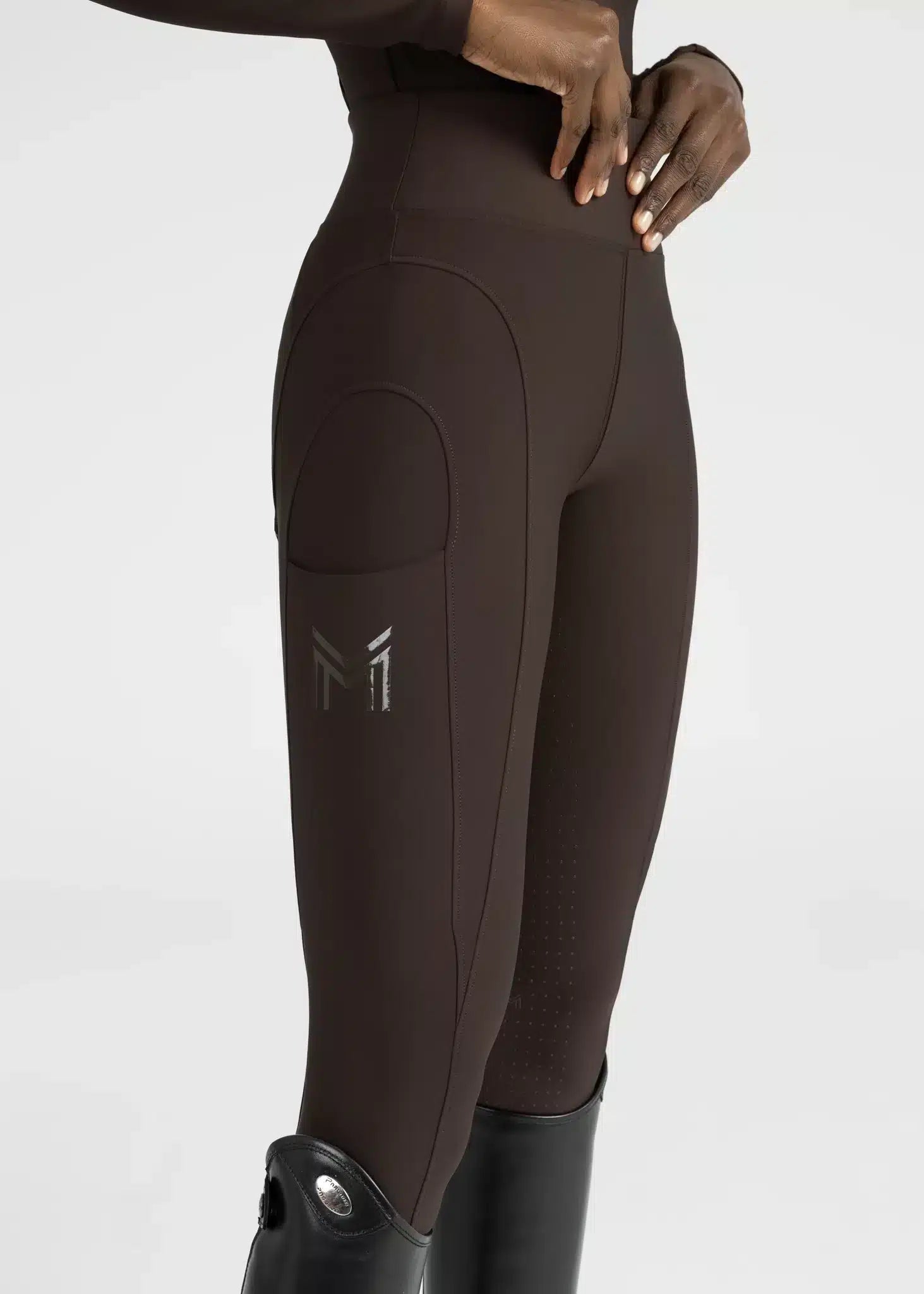 Maximilian Equestrian Outline Riding Leggings Chocolate by Maximilian Equestrian at  Try a Bit