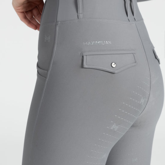 Maximilian Equestrian Pro Riding Leggings Titanium by Maximilian Equestrian at  Try a Bit