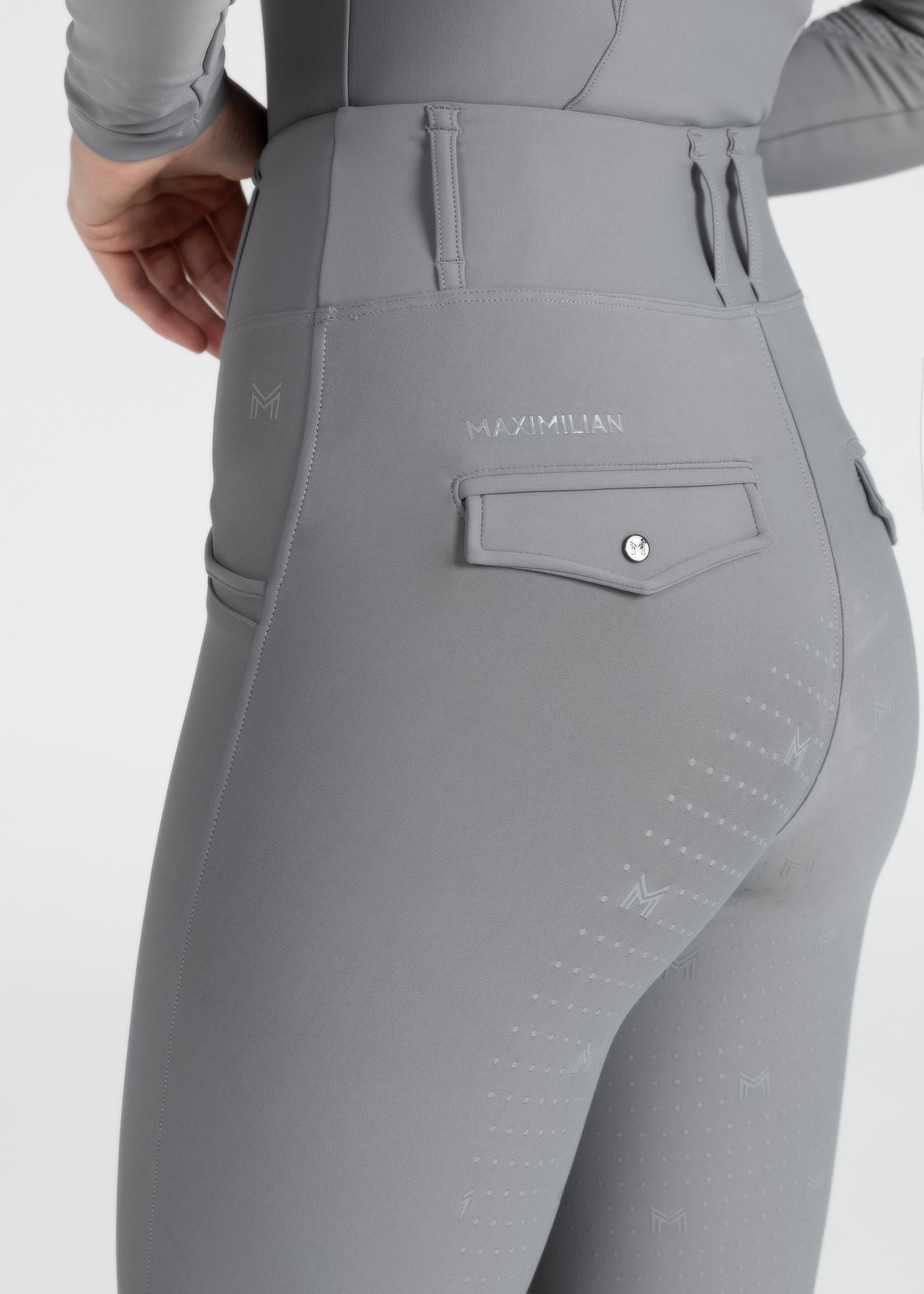 Maximilian Equestrian Pro Riding Leggings Titanium by Maximilian Equestrian at  Try a Bit