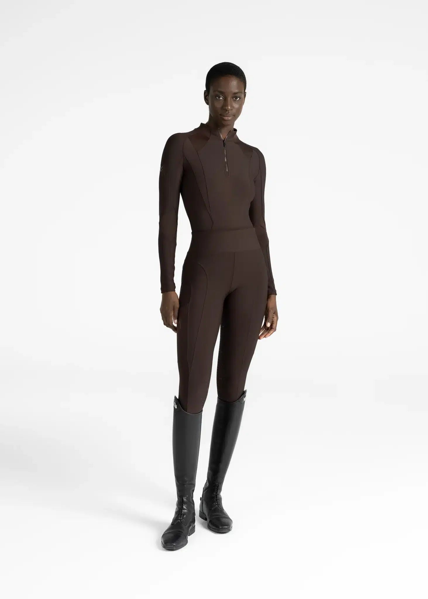 Maximilian Equestrian Frame Long Sleeve Base Layer Performance Riding Top by Maximilian Equestrian at  Try a Bit