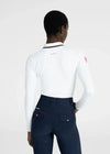 Maximilian Equestrian Concept Long Sleeve Polo Shirt (White) by Maximilian Equestrian at  Try a Bit