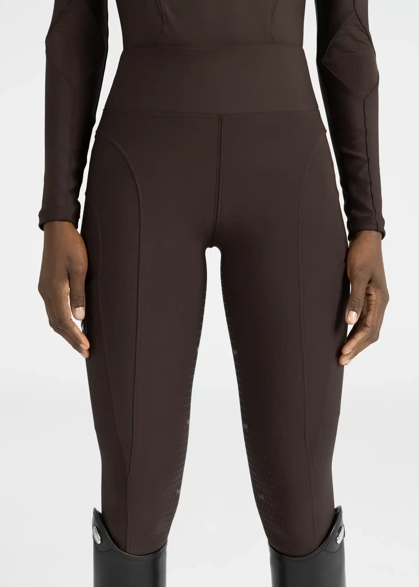Maximilian Equestrian Outline Riding Leggings Chocolate by Maximilian Equestrian at  Try a Bit