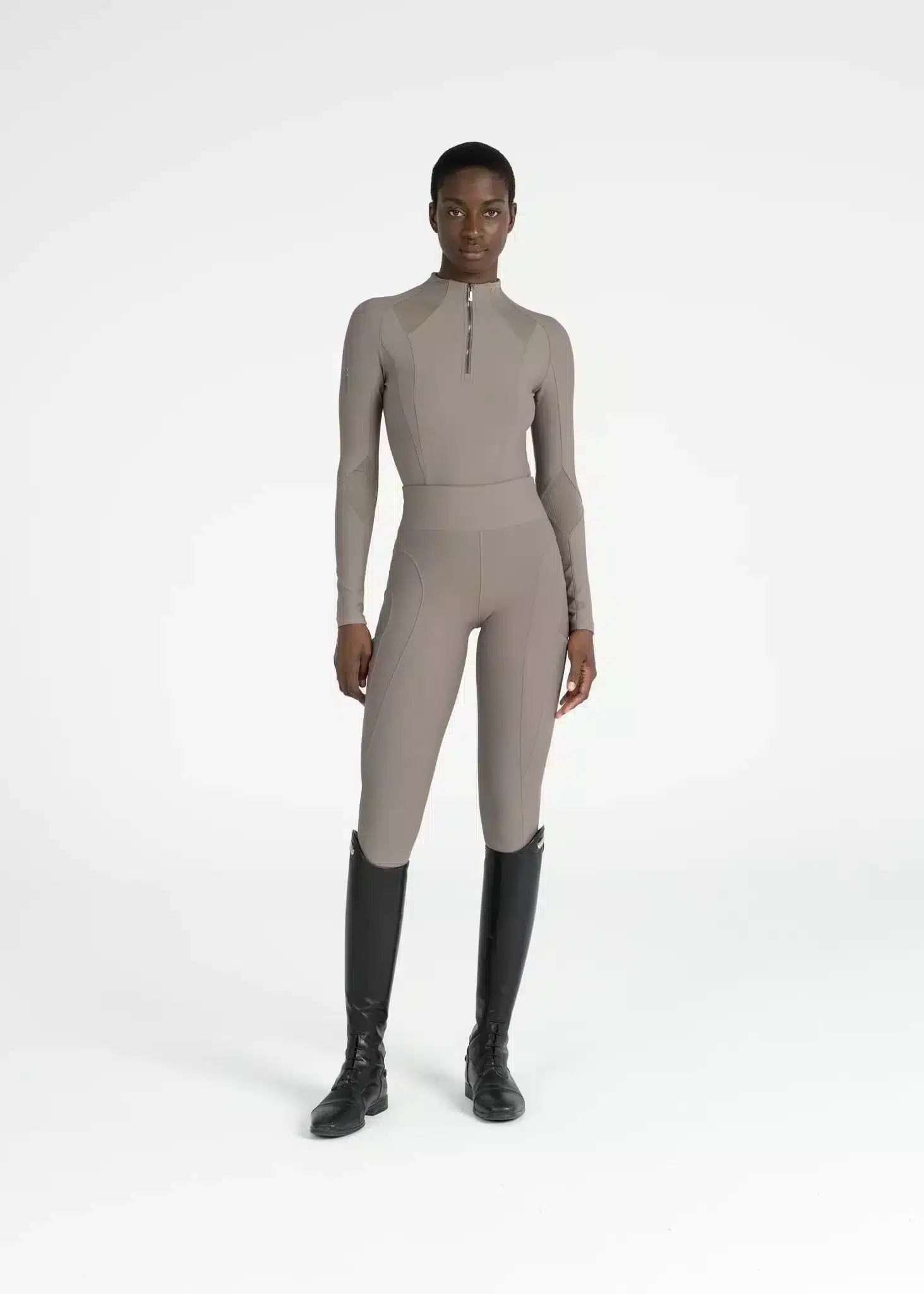 Maximilian Equestrian Outline Riding Leggings Taupe by Maximilian Equestrian at  Try a Bit
