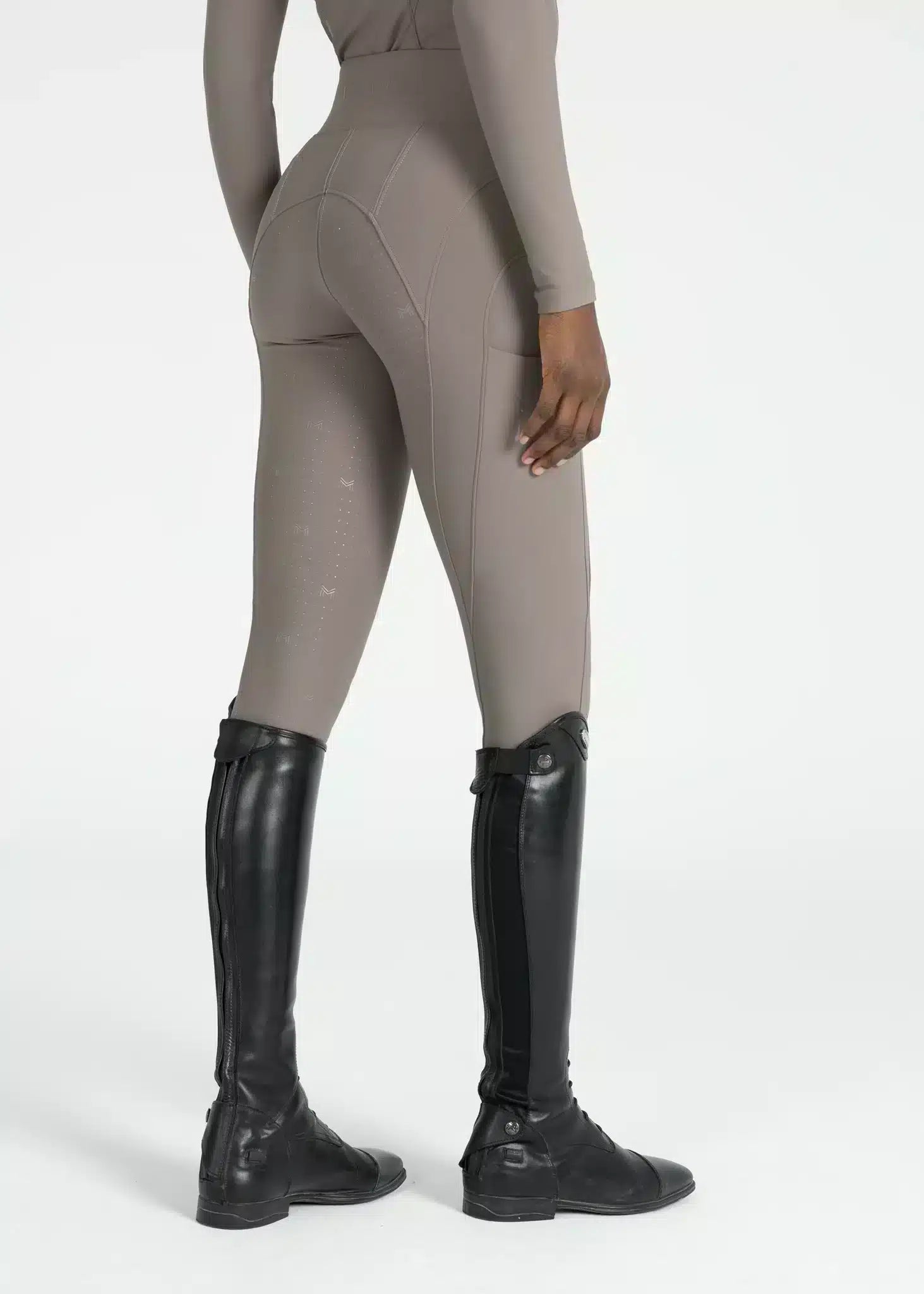 Maximilian Equestrian Outline Riding Leggings Taupe by Maximilian Equestrian at  Try a Bit