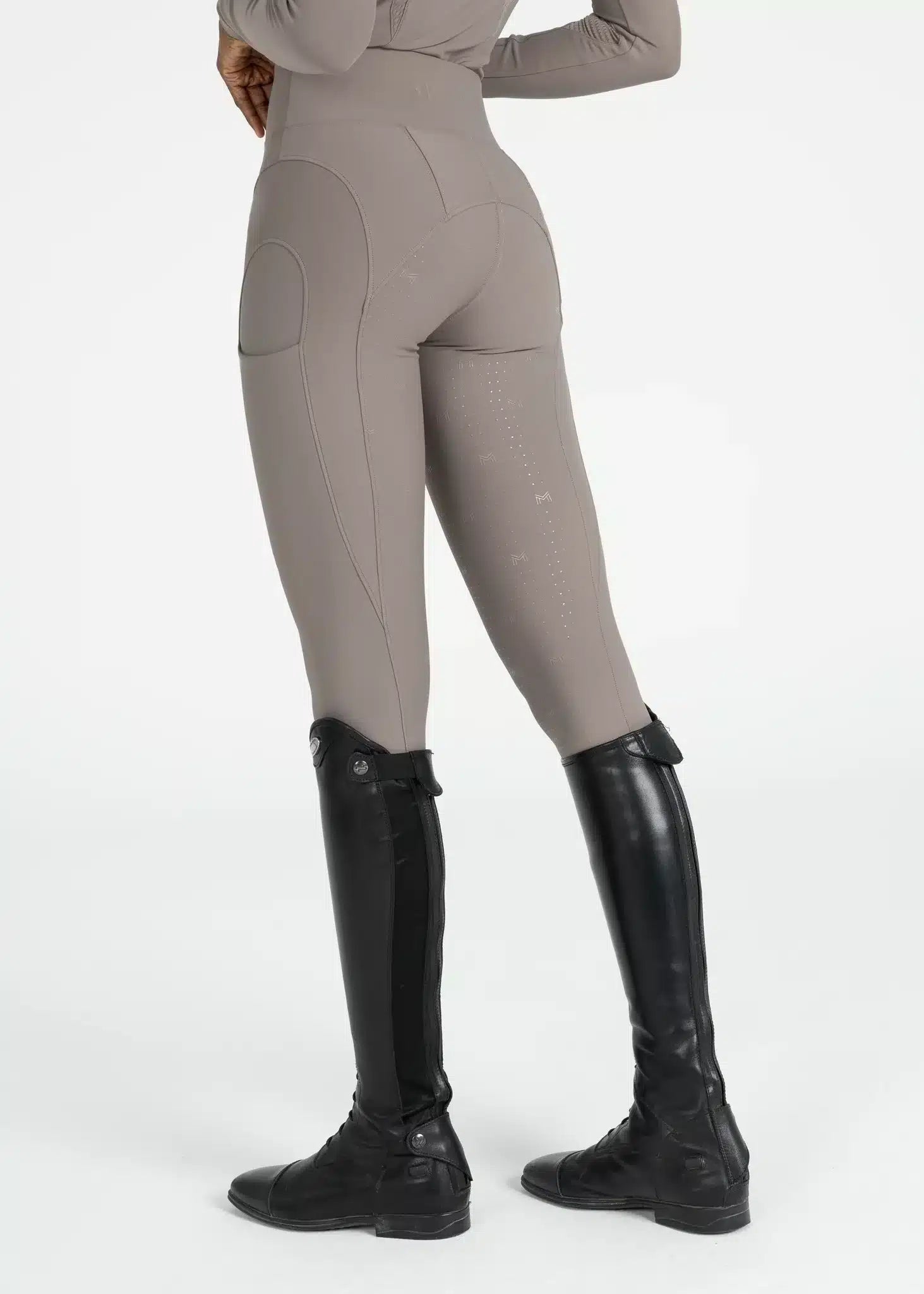 Maximilian Equestrian Outline Riding Leggings Taupe by Maximilian Equestrian at  Try a Bit