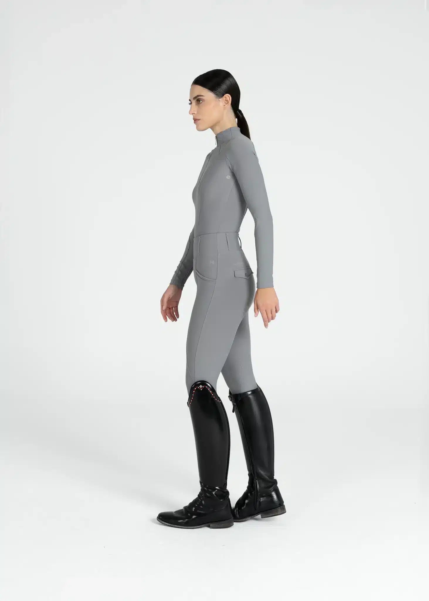Maximilian Equestrian Pro Riding Leggings Titanium by Maximilian Equestrian at  Try a Bit