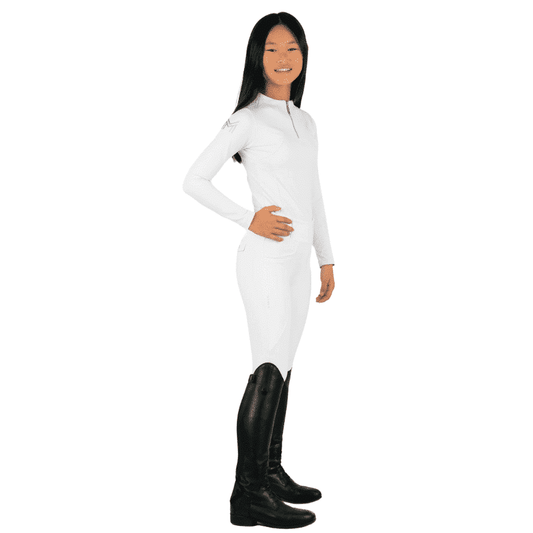 Maximilian Equestrian YR Pro Riding Leggings (White) by Maximilian Equestrian at  Try a Bit