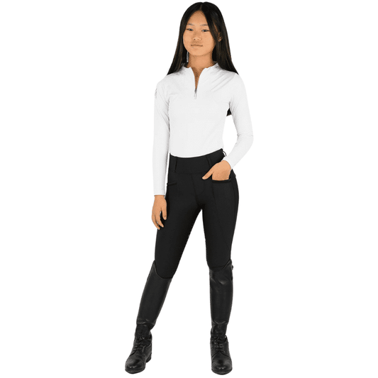 Maximilian Equestrian YR Pro Riding Leggings (Black) by Maximilian Equestrian at  Try a Bit