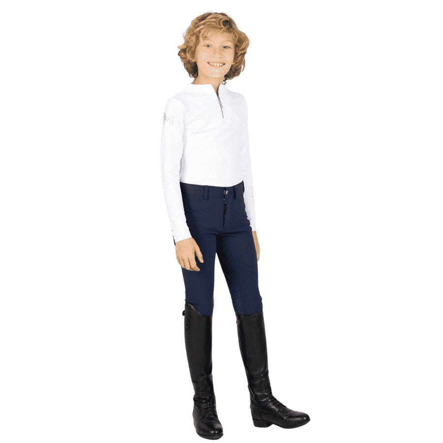 Maximilian Equestrian YR Performance Breeches (Navy) by Maximilian Equestrian at  Try a Bit