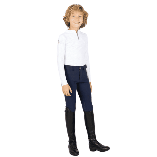 Maximilian Equestrian YR Performance Breeches (Navy) by Maximilian Equestrian at  Try a Bit
